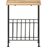  Stalak za časopise 40 x 30 x 50 cm masivno drvo manga i čelik | Eponuda.com