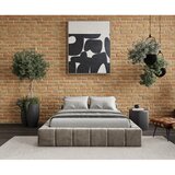 Maison de Rêve Bež oblazinjena zakonska postelja s prostorom za shranjevanje z letvenim dnom 160x200 cm Aruba L – | Shoptok.si