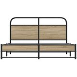  Metalni okvir kreveta bez madraca boja hrasta 160x200 cm | shoptok.hr