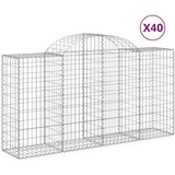  Lučne gabionske košare 40kom 200x50x100/120cm pocinčano željezo | Eponuda.com