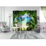 Artgeist PARAVAN 225/172/3 cm svetlo modra, zelena Slike