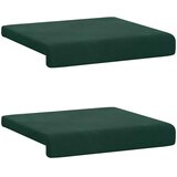  Jastučić za klupu 2 kom. Baršun Tamnozelena Dubina 35 cm | shoptok.hr