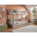 Molarem Home Drveni dječji krevet na kat Luk s tri kreveta i ladicom - kašmir - 190x90 cm - Bez madraca | shoptok.hr