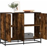 vidaXL Komoda dimljeni hrast 94x35x76 cm konstruirano drvo Cijene