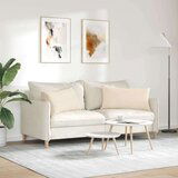 vidaXL Blazine za kavč 2 pcs Bež 80 x 40 cm blago | Shoptok.si