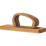 stiskalec za česen Roccaalio 24x7,6x1,8cm, inox, les