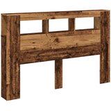  LED uzglavlje boja drva 160x18,5x103,5 cm konstruirano drvo | shoptok.hr