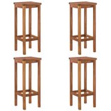  5-dijelni vrtni barski set od masivnog bagremovog drva Smeđa 120 cm table length | shoptok.hr