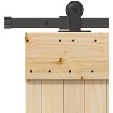 vidaXL Klizna vrata s priborom za montažu 80 x 210 cm masivna borovina | shoptok.hr