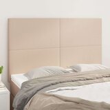 Posteljno vzglavje 4 kosa kapučino 72x5x78/88 cm umetno usnje, (20932913) Cene