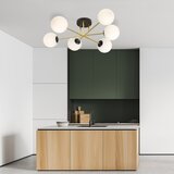  Luster na šipci MAGNUM 6xE14/10W/230V bela/zlatna/crna | Eponuda.com