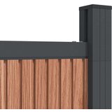  Ograjni panel rjav 1737x186 cm WPC | Shoptok.si