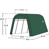 ShelterLogic - Garaža za auto 18 3 m² - Zelena - 6x3 m | BRANDED IN THE USA | shoptok.hr