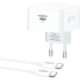 Moxom Kucni punjac mx-hc307 40w type c na type c beli ( P1281 ) Cene