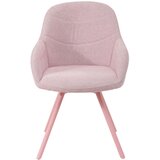 CARRYHOME stol, kovina, tekstil pink | Shoptok.si