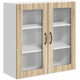  Zidni stakleni ormarić Lucca Hrast sonoma 80 x 31 x 80 cm | shoptok.hr