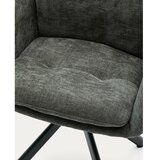 Kave Home Tamno zelena podstavljena blagovaonska stolica s naslonima za ruke Lexa – | shoptok.hr