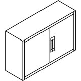 C+P zgornja omarica s krilnimi vrati acurado, vxšxg 500 x 1200 x 500 mm, svetlo siva | Shoptok.si
