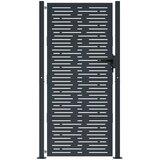  Vrtna vrata antracit boje 100x175 cm čelična kvadratna dizajna | shoptok.hr