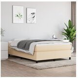  Box spring postelja z vzmetnico krem 140x200 cm blago | Shoptok.si