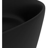  Luksuzni okrugli umivaonik mat crni 40 x 15 cm keramički | shoptok.hr