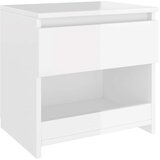  Noćni ormarić 2 kom sjajni bijeli 40x30x39 cm konstruirano drvo | Eponuda.com