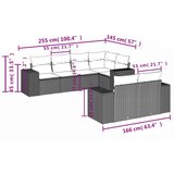  Vrtna sedežna garnitura 7-delna z blazinami rjav poli ratan, (21093190) | Shoptok.si