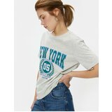 Koton New York T-Shirt Printed Crew Neck Short Sleeve cene