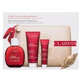 Clarins Eau Dynamisante set: osvežilna vodica za telo 100 ml + losjon za telo 100 ml + gel za prhanje 30 ml + kozmetična torbica unisex | Shoptok.si
