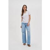 Marisse T-Shirt With Decorative Neckline, White | ePonuda.com