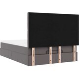  Otomanski krevet s madracima i LED sivi 140x190cm umjetna koža | shoptok.hr