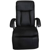 Maison Chic Masažni stol - Relax naslanjač črno umetno usnje, (22134465) | Shoptok.si