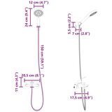  Set glave tuša Crna G 1 / 2 inča | shoptok.hr
