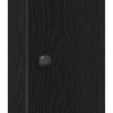 vidaXL Kupaonski ormarić s držačem za role crni 20,5x22x72 cm | shoptok.hr