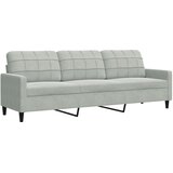  3-dijelni set sofa s jastucima svjetlosivi baršunasti | shoptok.hr