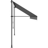 Tenda na uvlačenje antracit 400 x 150 cm od tkanine i čelika | Eponuda.com