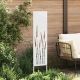  Privatnost u vrtu Bijelo 32 x 140 cm Hladno valjana čelična | shoptok.hr