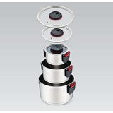  Lonac s Poklopcem Feel Maestro MR-3530-6 Crno crvena Čelik Nehrđajući Čelik Plastika Ø 24 cm Ø 20 cm Ø 16 cm 1 5 L 5 8 L 3 2 L ( | shoptok.hr