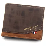  moška denarnica MenBense Classic Temno Rjava