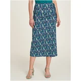 Tranquillo Blue Women's Floral Multifunctional Skirt - Women