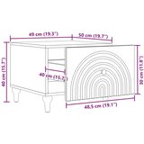 Klubska miza Sonoma hrast 49 x 50 x 40 cm Inženirski les, (5000295440) | Shoptok.si