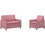  Set sofe 2 pcs Ružičasta Baršun | shoptok.hr