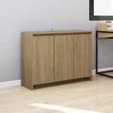 vidaXL komoda sonoma hrast 102x33x75 cm iverna plošča Cene