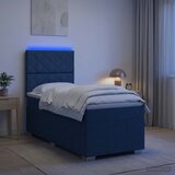  LED okvir za krevet s madracem Plava 100 x 200 cm Tkanina | shoptok.hr