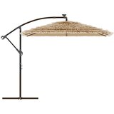 vidaXL Vrtni senčnik z jeklenim drogom rjav 246x246x230 cm | Shoptok.si