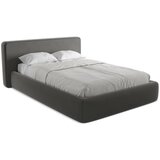 Makamii Tamno sivi tapecirani bračni krevet s prostorom za odlaganje s podnicom 140x200 cm Kiana – | shoptok.hr