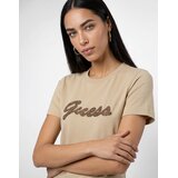 Guess SS CN BEADS SCRIPT TEE Bež | shoptok.hr