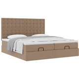  Otomanski krevet s madracima Cappuccino 180x200 cm umjetna koža | shoptok.hr