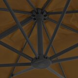  Konzolni suncobran s aluminijskom šipkom 300 x 300 cm bež | shoptok.hr