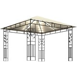  Sjenica s mrežom i LED svjetlosnim trakama 3 x 3 x 2,73 m krem | shoptok.hr